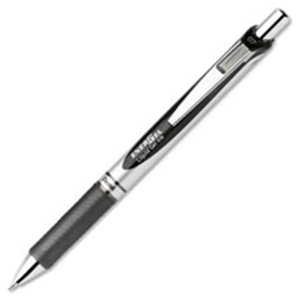 Pentel Pentel PENBLN77ADZ Energel Liquid Steel Tip Gel Pens; Black PENBLN77ADZ - main